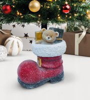 Stojan na vianočný stromček – čižma – umelý kameň – 35,5 x 22,4 x 45,5 cm