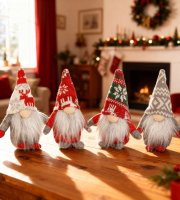 Vianočný škandinávsky škriatok - 15 cm - 4 druhy