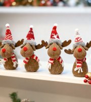 Vianočný škriatok - sob - 18 cm - 4 druhy