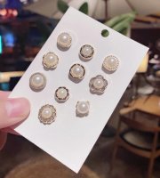 Elegantné brošne, sada odznakov Biela perla