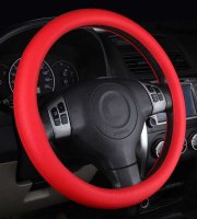 Silikónový chránič na volant červený