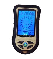Barometer pre meranie atmosférického tlaku a výšky, digitálny kompas pre turistov