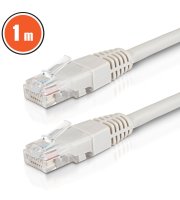 Patch kábel – UTP – CAT6 – CCA – 1 m – sivý