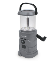 EASYMAXX Solárna lampa s rádiom, s dynamom