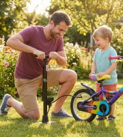 Ručná pumpa - 38 x 500 mm  - čierna 