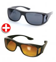 Set okuliarov na zlepšenie videnia pre motoristov