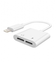 Lightning adapter so vstupom pre slúchadlá a nabíjačku