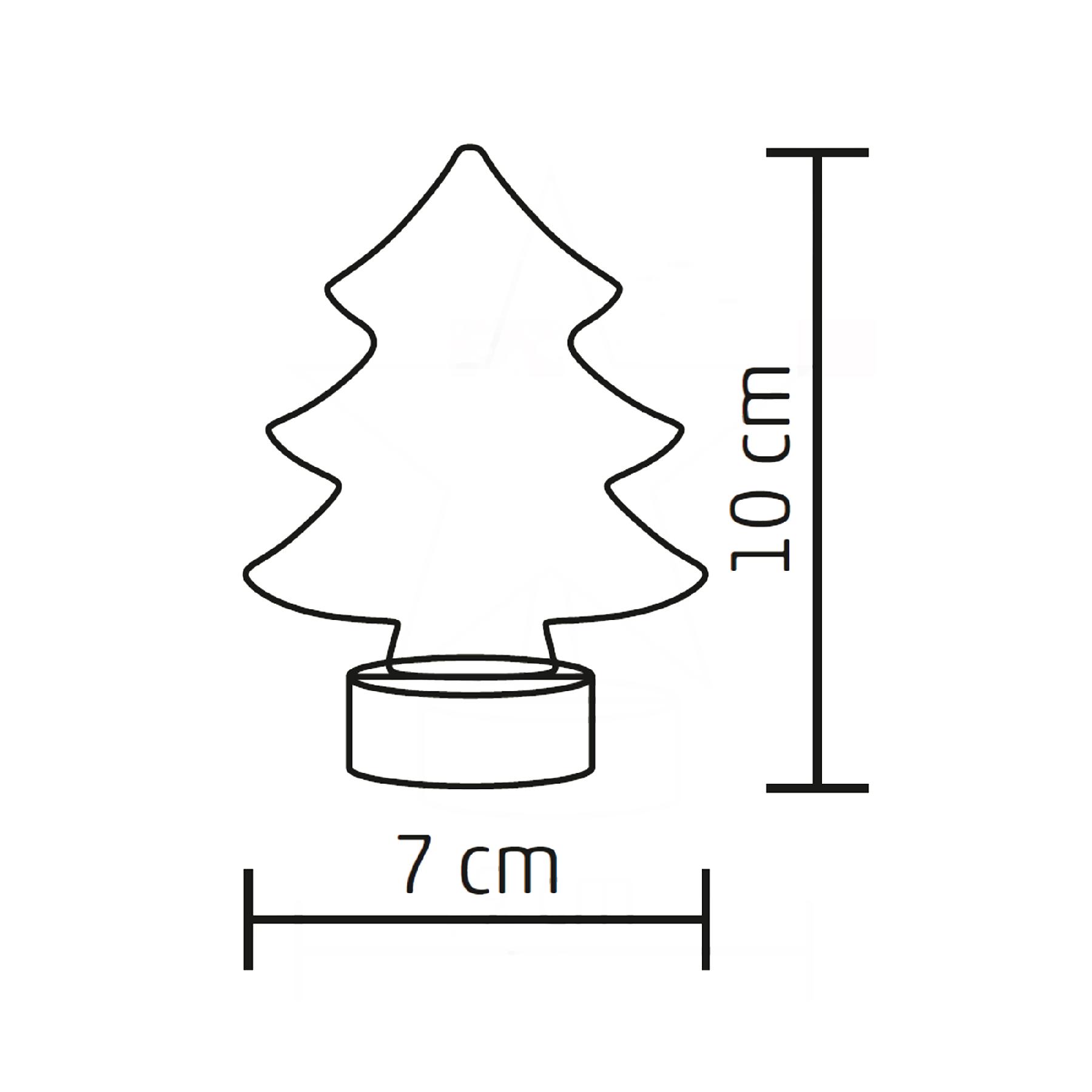 LED-ový stolový dekor, jedlička