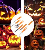 7-dielna Halloweenska súprava na vyrezávanie tekvíc