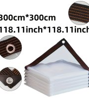 Jeden kus priehľadná vodotesná plachta