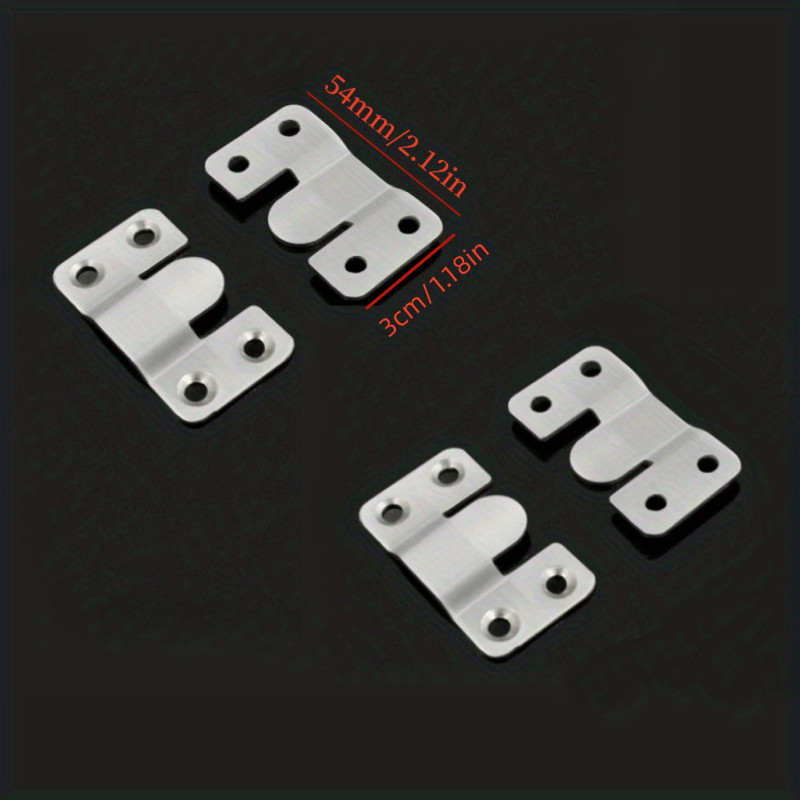 4-dielna sada z nehrdzavejúcej ocele Z klip, kovový zapustený držiak na obrazy – 4-dielna sada z nehrdzavejúcej ocele Z klip, kovový zapustený držiak na obrazy