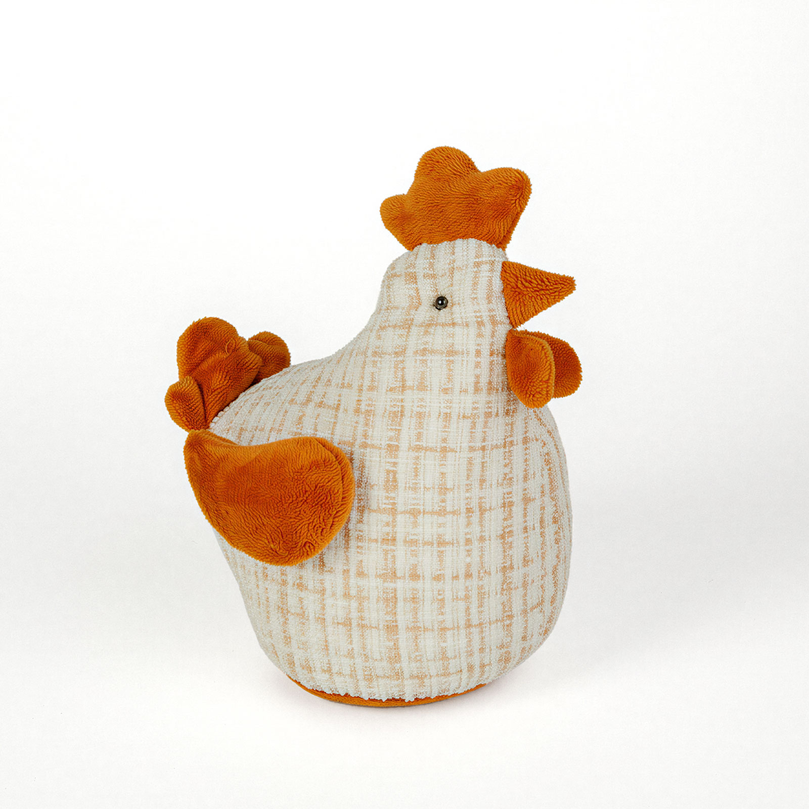 Textilná dekorácia - sliepočka - 18 cm