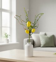 Veľkonočný stromček z vajíčok - žltý - 28 x 16 cm