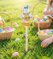 Veľkonočná dekorácia - zapichovací zajačik - 70 cm