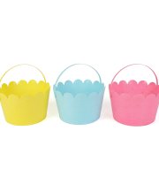 Veľkonočný košík - 3 farby - Ø20 x 13 cm