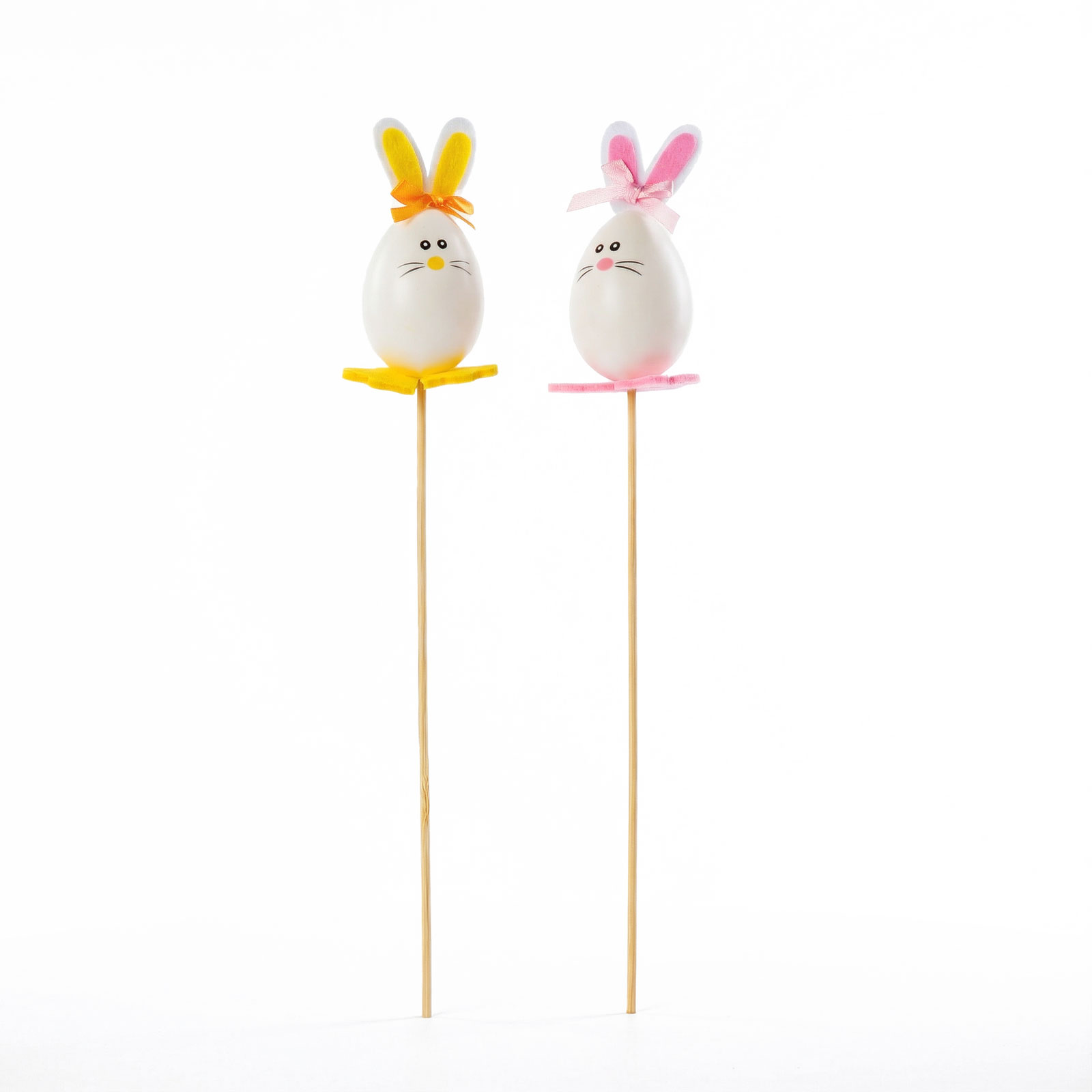 Veľkonočná dekorácia - zajac, filc - 33 cm - 2 ks