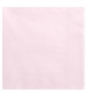 Servítka, 20 KS, 33X33 CM, 3-vrstvová, svetlá púdrová ružová