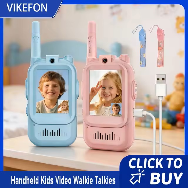 2 ks Videá Walkie-Talkie Sada Pre Deti