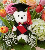 Darček - Macko pre absolventa - 13 cm
