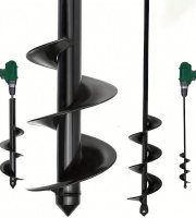 Špirálový záhradný vrták, nadstavec na vŕtačku