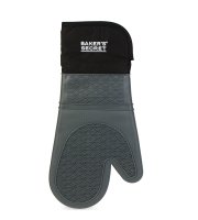 Baker's Secret – kuchynská rukavica na pečenie – silikón – 38,5 cm – sivá