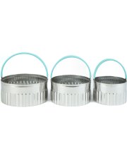 Baker's Secret – sada vykrajovačiek na sušienky – nerezová oceľ – 3 ks / sada