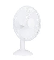 Stolný ventilátor - 30 cm - 35 W - 3 rýchlosti - oscilačný - biely - 220 – 240 V AC