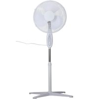 Stojanový ventilátor - 40 cm - 45 W - 3 rýchlosti - oscilačný - biely - 220 – 240 V AC
