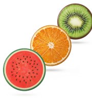 Chladiaca podložka pre domáce zvieratá – kivi, pomaranč, melón – 50 cm