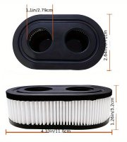 2 ks, vzduchový filter na kosačku, kompatibilný s motormi série Briggs And Stratton 593260, 798452