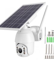 Inteligentná, solárna WiFi bezpečnostná kamera s pohybovým senzorom