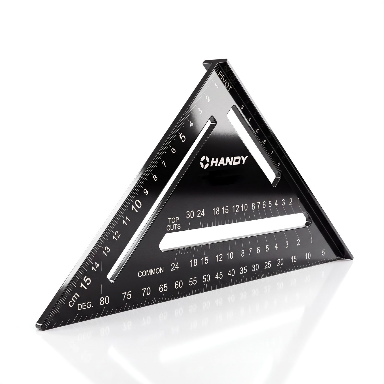 Derékszögű vonalzó és szögmérő 18,5 cm