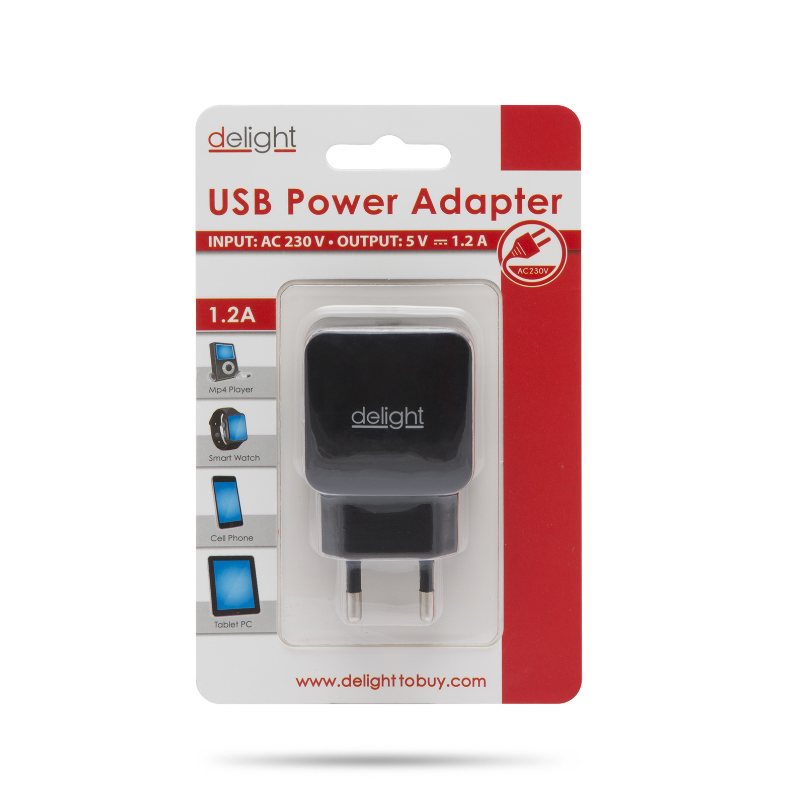 USB sieťový adaptér čierna